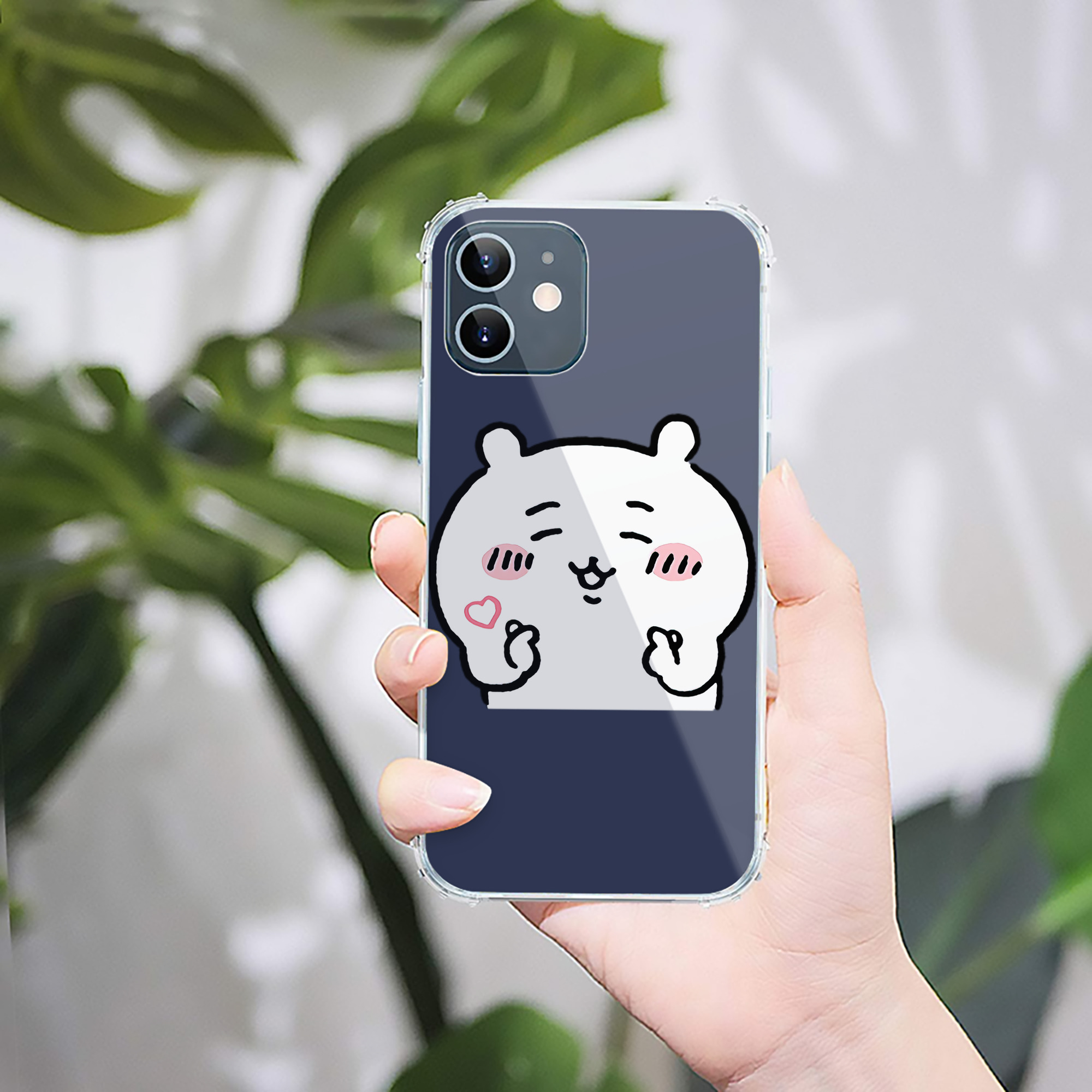 （画像用） ちいかわ ちいかわ Chii-kawa chiikawa 【iPhone 12シリーズ対応】透明スマホケース（クリアソフトケース）